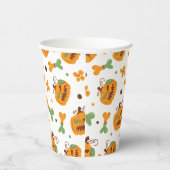 ジャック・オ・ランタン&ボーンズ不気味ハロウィーン 紙コップ (右)