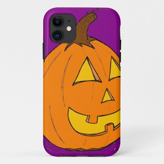 ジャック・オ・ランタン 紫 iPhone 5 カードケース ID Case-Mate iPhoneケース (裏面)