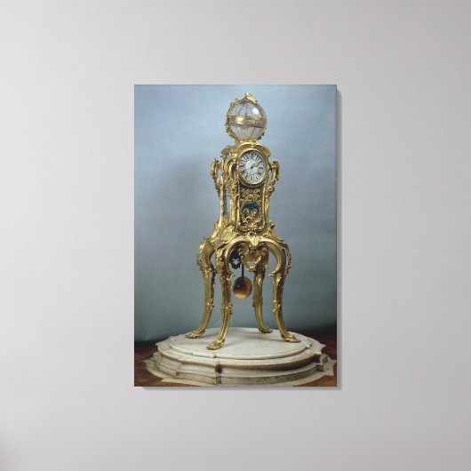 ジャック・カフィ作の通過天文時計 キャンバスプリント (正面)