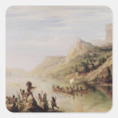 ジャック・カルティエがセントローレンスを発見 スクエアシール (正面)