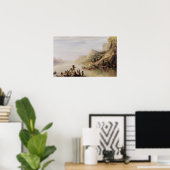 ジャック・カルティエがセントローレンスを発見 ポスター (ホームオフィス)