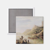 ジャック・カルティエがセントローレンスを発見 マグネット (正面/裏面)