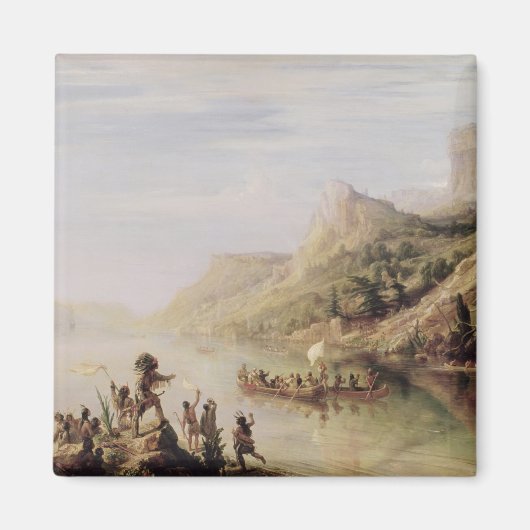 ジャック・カルティエがセントローレンスを発見 マグネット (正面)