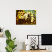 ジャック・ザ・ピエロとスリークイーンズヴィンテージ・サーカス ポスター (ホームオフィス)