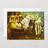 ジャック・ザ・ピエロとスリークイーンズヴィンテージ・サーカス ポストカード (正面/裏面)