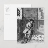 ジャック・シェパード、ニューゲート刑務所, 1724 ポストカード (正面/裏面)