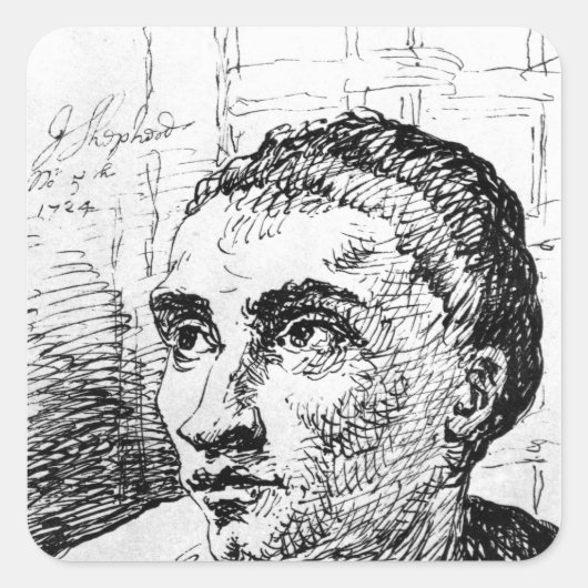 ジャック・シェパード、1724年 スクエアシール (正面)