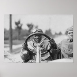 ジャック・ジョンソンがトーマス・フライヤーを運転 ポスター