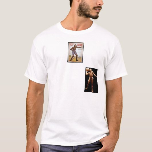 ジャック・ジョンソン1910の戦い Tシャツ (正面)