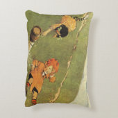 ジャック&ジルは丘の下に落ちた子供部屋韻 アクセントクッション (裏面(縦))