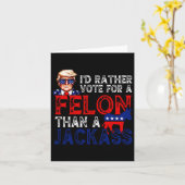 ジャック・トランプの囚人というよりはフェロンに投票する カード (黄色い花)