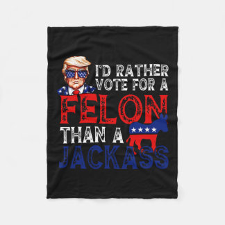 ジャック・トランプの囚人というよりはフェロンに投票する フリースブランケット