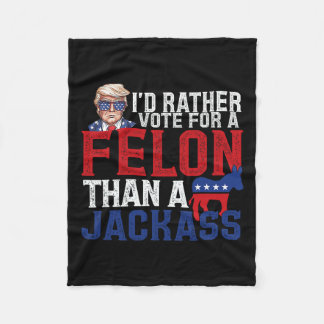 ジャック・トランプ・アメリカよりもフェロンに投票する フリースブランケット