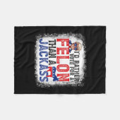 ジャック・トランプ・アメリカよりもフェロンに投票する フリースブランケット (正面(横))