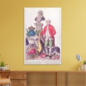 ジャック・ネッカーの呼び出し1789年7月16日 キャンバスプリント (インサイチュ (リビング))