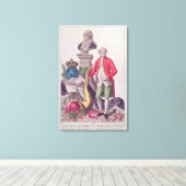 ジャック・ネッカーの呼び出し1789年7月16日 キャンバスプリント (インサイチュ (ウッドフロア))