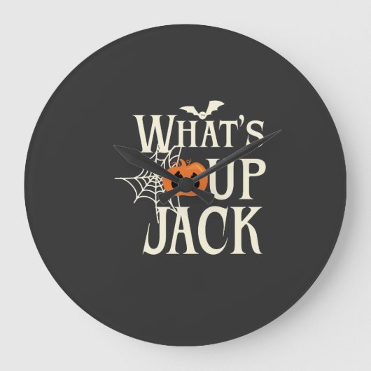 ジャック・ハロウィン・パーティーだぜ！ ラージ壁時計 (正面)