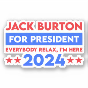 ジャック・バートン2024年大統領就任 シール