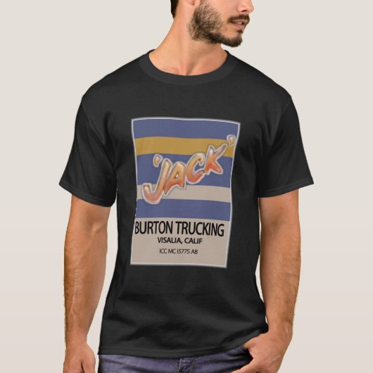 ジャック・バートン・トラック運転必須 Tシャツ (正面)