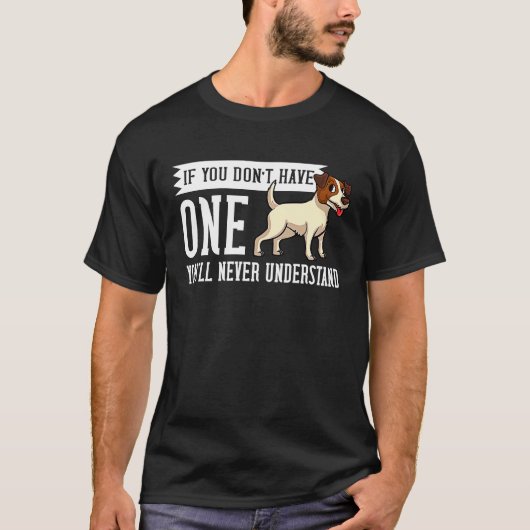 ジャック・パーソン・ラッセル・テリア犬の子犬の所有者 Tシャツ (正面)