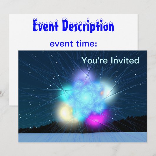 ジャック・フロスト 招待状 (正面/裏面)