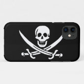 ジャック・ラッカム、ジョリーロジャー国旗、海賊 Case-Mate iPhoneケース (裏面(横))