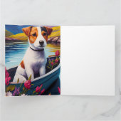 ジャック・ラッセルがパドルで：風光明媚な冒険 カード (内部)