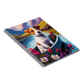 ジャック・ラッセルがパドルで：風光明媚な冒険 ノートブック (右側)