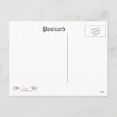 ジャック・ラッセルと一緒に女の子と一緒に楽しいクリスマス シーズンポストカード (裏面)