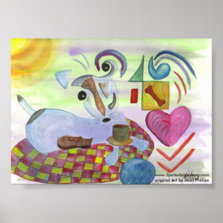 ジャック・ラッセルのポスターの心 ポスター