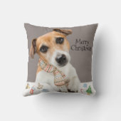 ジャック・ラッセルの子犬のペット クッション (裏面)