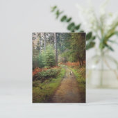 ジャック・ラッセルの森のはがきに歩く ポストカード (スタンド正面)