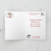 ジャック・ラッセルはクリスマスめでたい シーズンカード (内部)