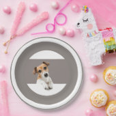 ジャック・ラッセル子犬かわいい愛らしい甘い ペーパープレート (パーティー)