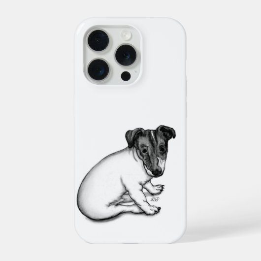 ジャック・ラッセル子犬10歳 iPhoneケース (裏面)