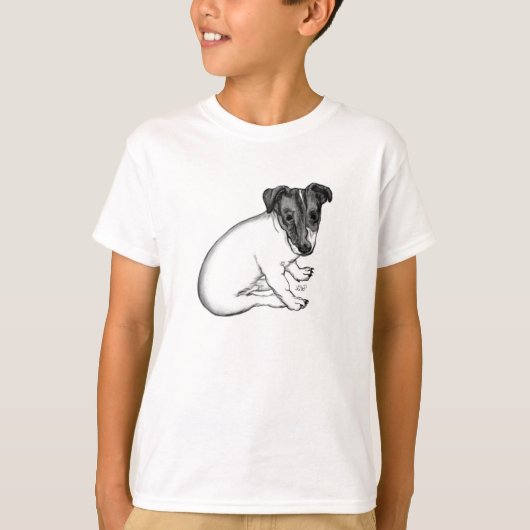 ジャック・ラッセル子犬10歳 Tシャツ (正面)