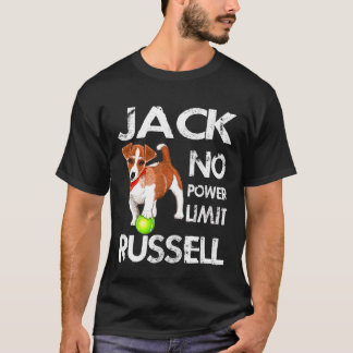 ジャック・ラッセル犬のパワー制限なし Tシャツ