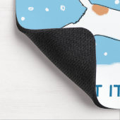 ジャック・ラッセル雪犬の冬の休日を許可 マウスパッド (コーナー)