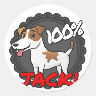 ジャック・ラッセル100% ラウンドシール