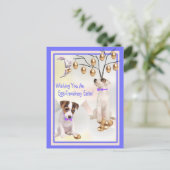 ジャック・ラッセル・エッグ – Tranormal Easter Wishes シーズンポストカード (スタンド正面)