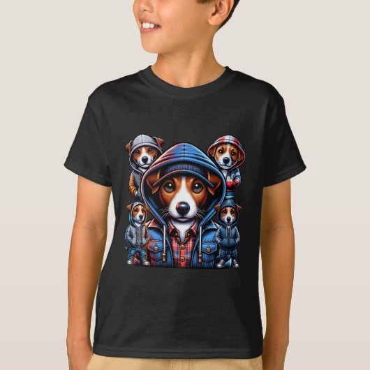 ジャック・ラッセル・ギャング・ドッグ Tシャツ (正面)