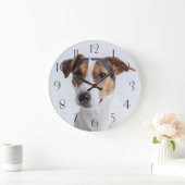 ジャック·ラッセル·テラー ラージ壁時計 (ホーム)