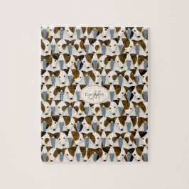 ジャック・ラッセル・テリアのかわいい犬の柄がたくさん ジグソーパズル