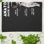 ジャック・ラッセル・テリアの解剖学 キッチンタオル (折り畳み)