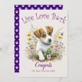 ジャック・ラッセル・テリアの里親に、あなたの運命の犬との出会いの日 カード