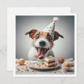 ジャック・ラッセル・テリアカード、ジャック・ラッセル・テリアー 招待状 (正面/裏面)