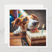 ジャック・ラッセル・テリアカード、ジャック・ラッセル・テリアー 招待状 (正面/裏面)