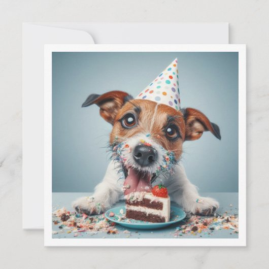 ジャック・ラッセル・テリアカード、ジャック・ラッセル・テリアー 招待状 (正面)