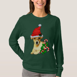 ジャック・ラッセル・テリアクリスマスメリー Tシャツ