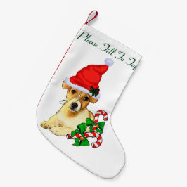 ジャック・ラッセル・テリアクリスマス スモールクリスマスストッキング